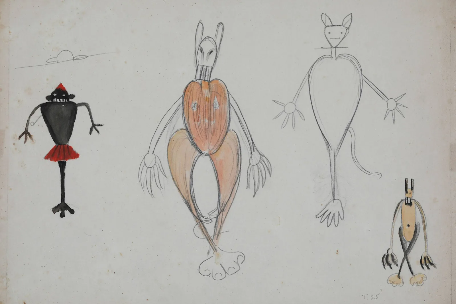 Museu Fama exibe desenhos pouco conhecidos de Tarsila do Amaral