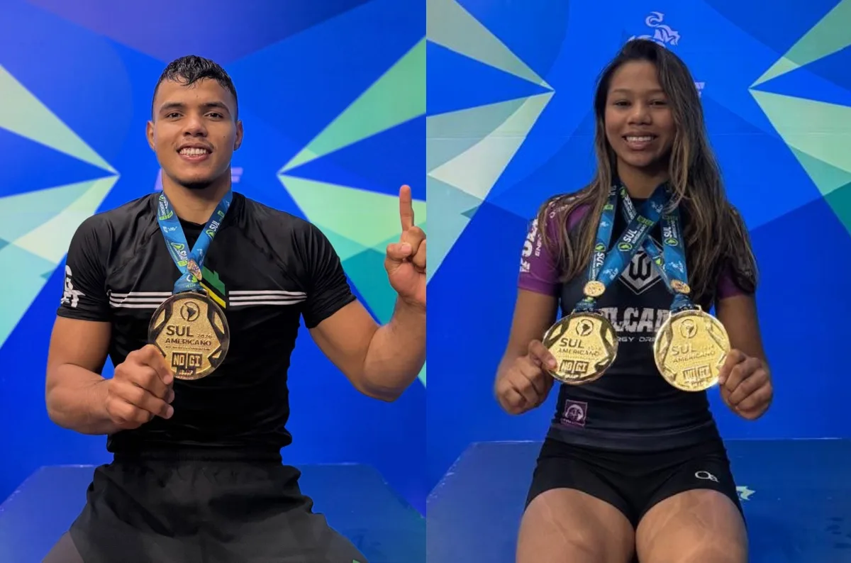 Thyago Santana e Alice Danielly conquistam três ouros no Sulamericano No-Gi
