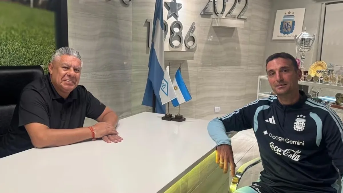 Scaloni se reúne com presidente da AFA para discutir renovação