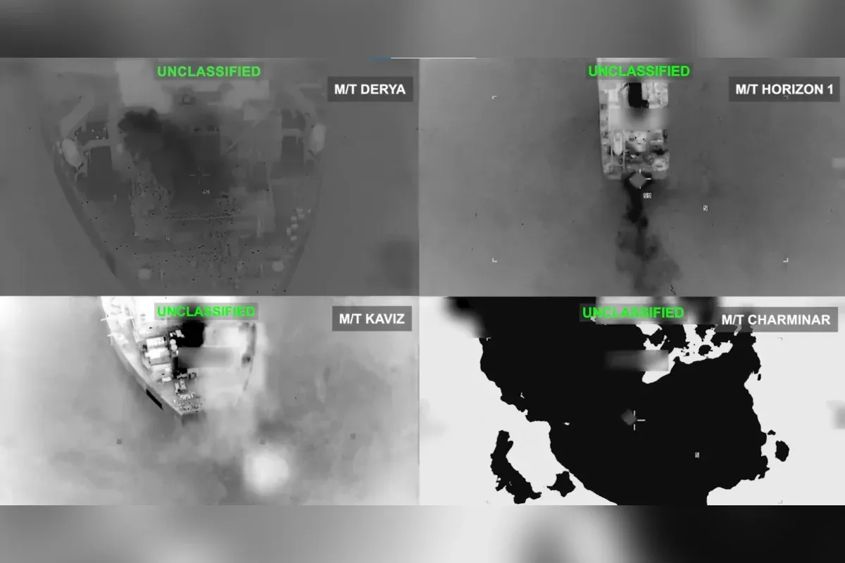 Forças dos EUA destroem cinco petroleiros iranianos após ataques da IRGC