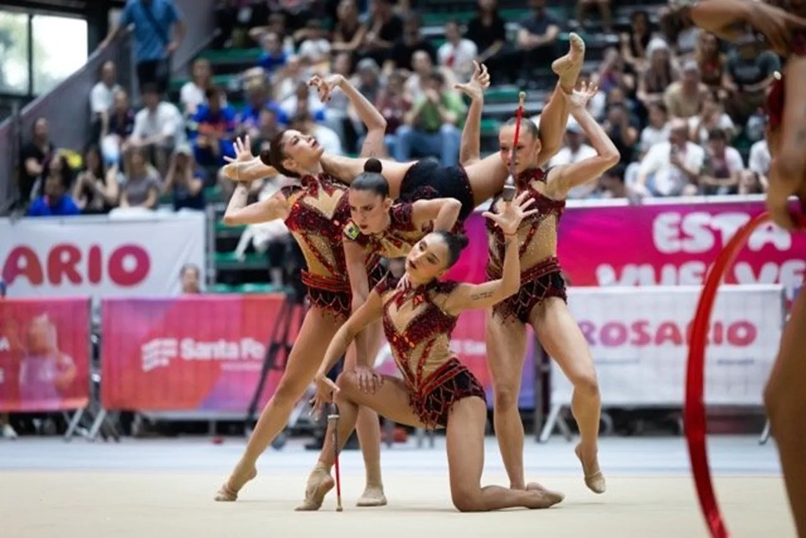Brasil vence conjunto geral da ginástica rítmica nos Jogos Sul-Americanos