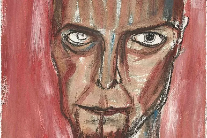 Obra de David Bowie com marcas das mãos será leiloada em Londres