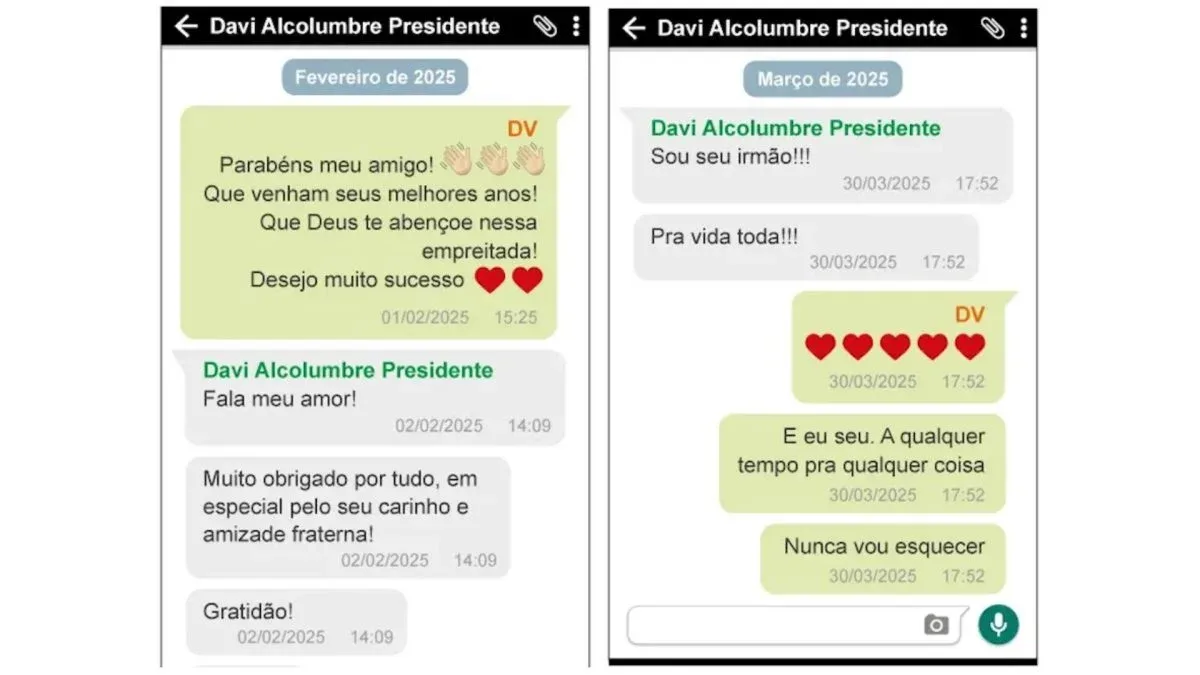 Mensagens mostram proximidade entre Vorcaro e Alcolumbre, diz PF