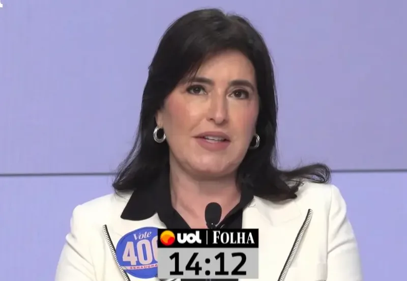 Simone Tebet acusa Derrite de “proteger chefes de facções” e cobra explicações sobre Master