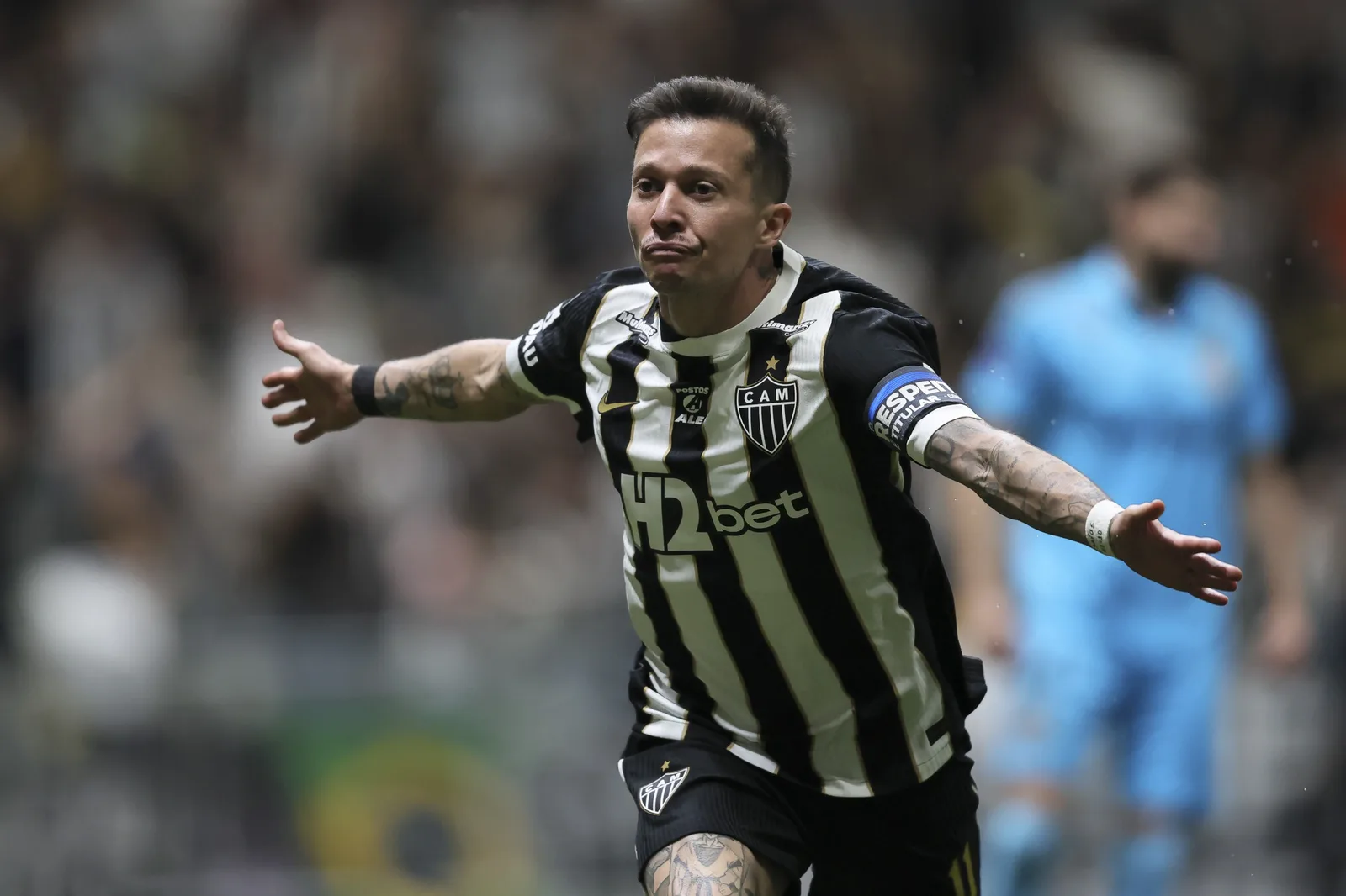 Bernard marca o gol brasileiro mais rápido da Sul-Americana