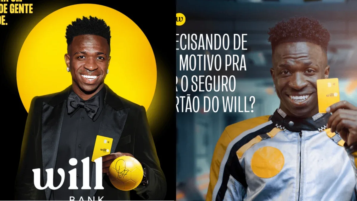 Vini Jr. assinou acordo de R$ 9,2 milhões com o Will Bank