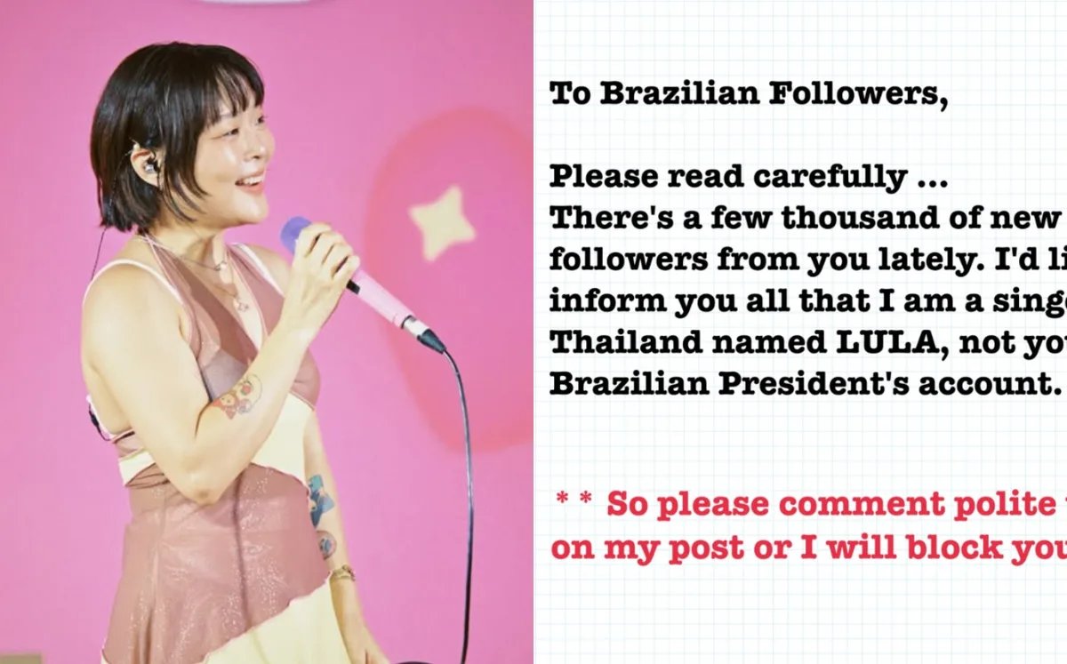 Artista tailandesa Lula pede respeito após chegada de seguidores brasileiros