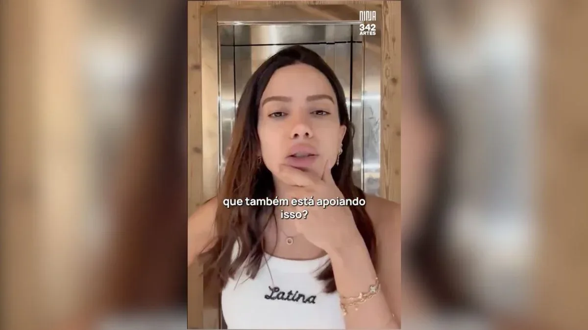 Anitta pede pesquisa sobre candidatos e critica bets e escala 6 X 1