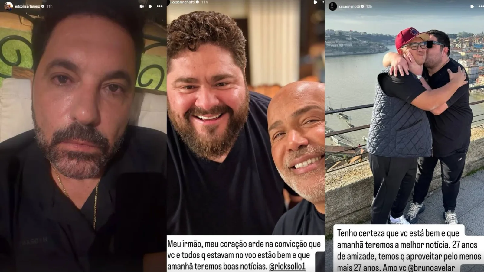 Artistas acompanham buscas por helicóptero desaparecido em Santa Catarina