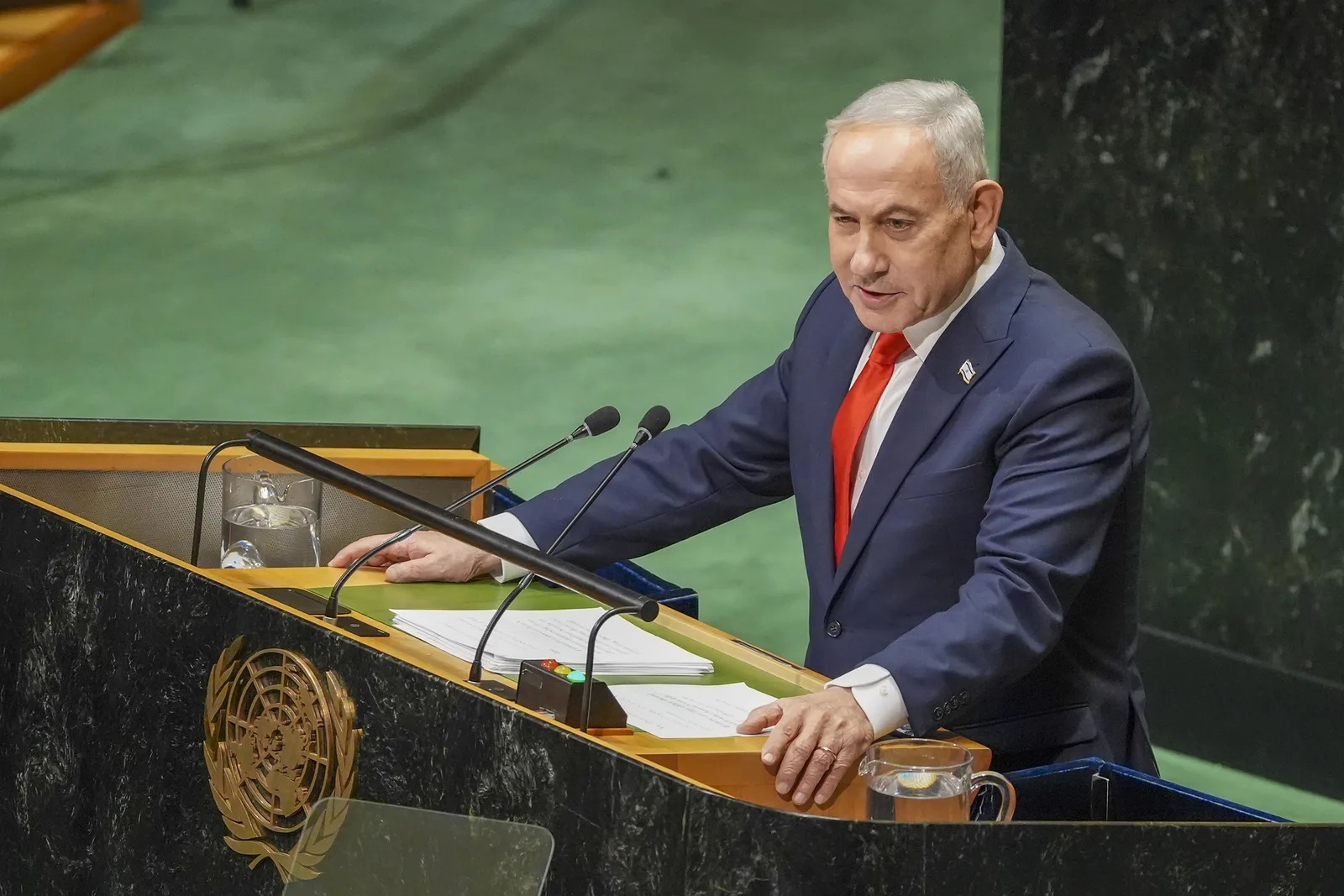 Delegações deixam Assembleia da ONU durante discurso de Netanyahu