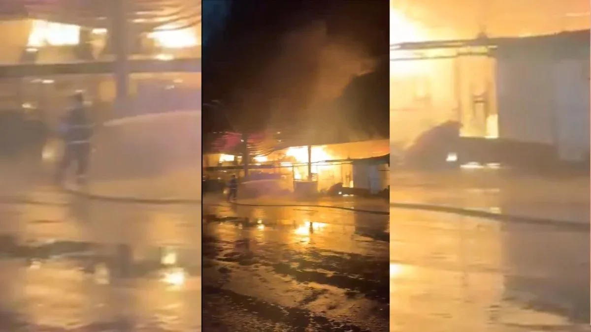 Ceagesp mantém operação após incêndio em pavilhão de frutas em São Paulo