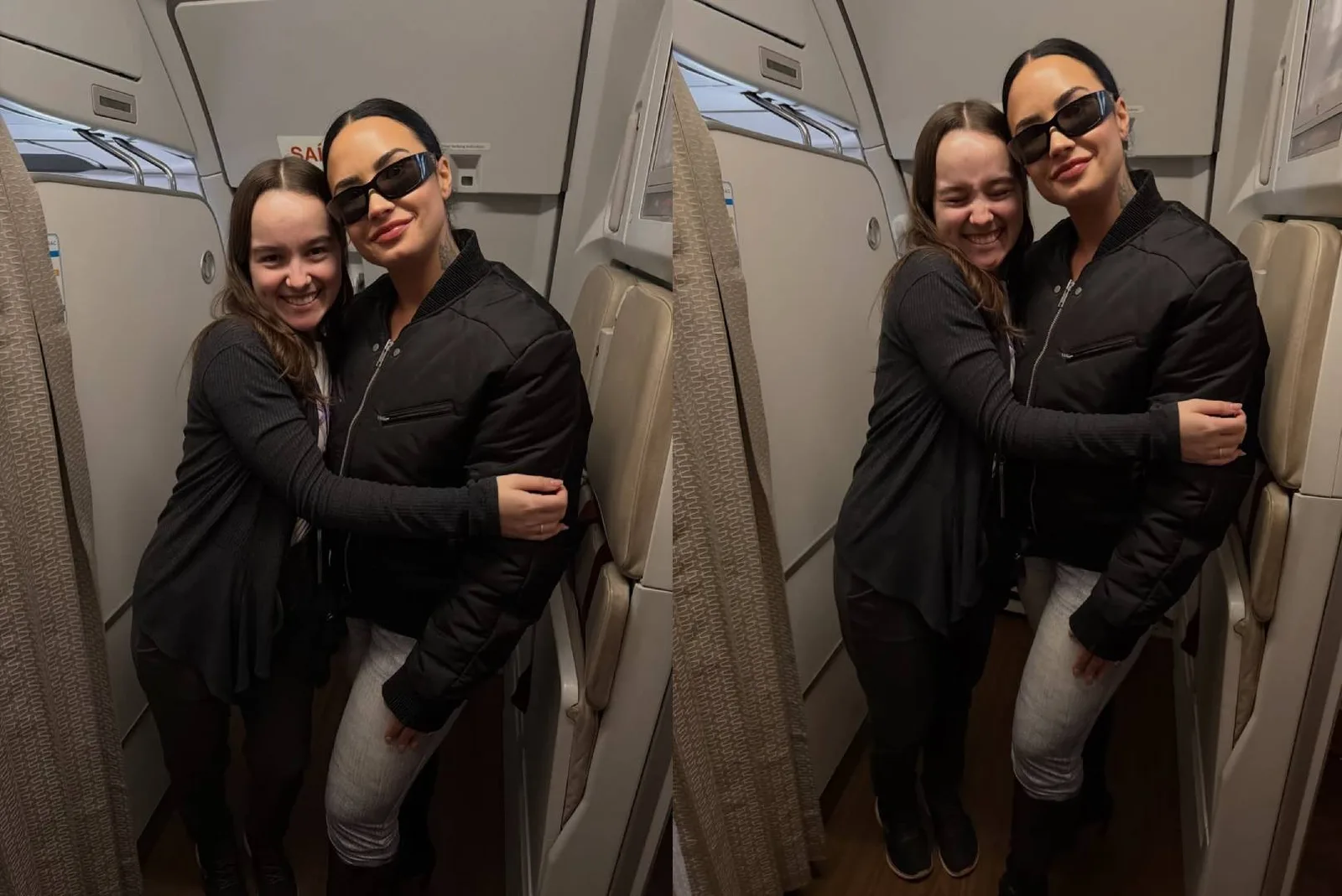 Comissária consegue foto com Demi Lovato após seis tentativas de embarque