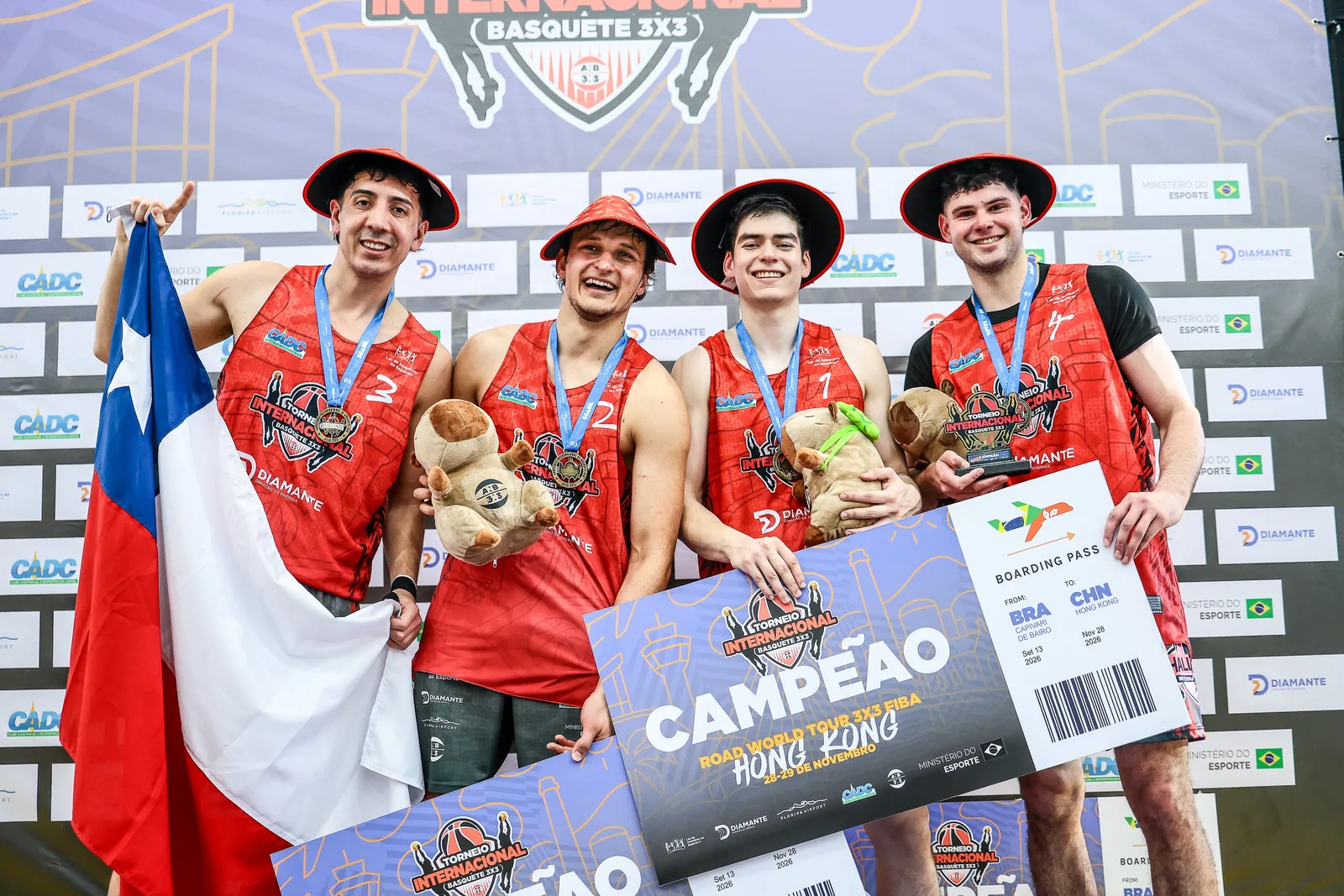 Febachile conquista título em Capivari de Baixo e vai ao FIBA 3x3 World Tour