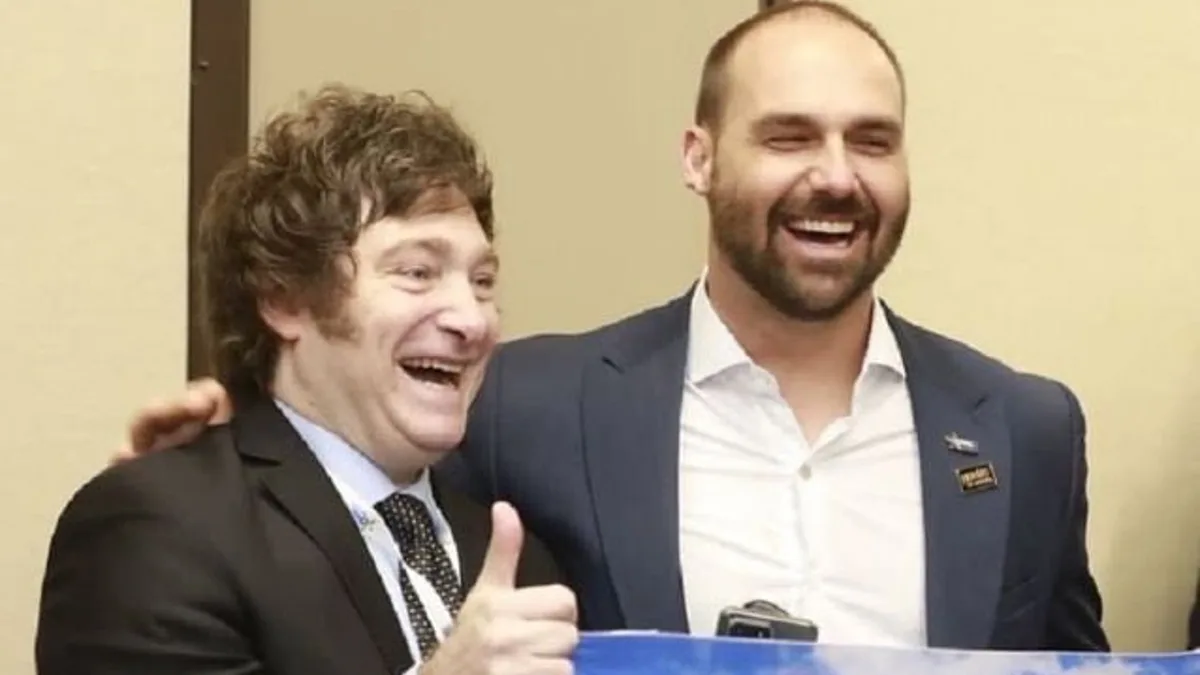 Milei e Eduardo Bolsonaro podem dividir palco em evento em Washington