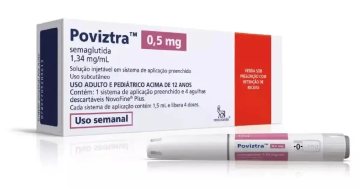 Poviztra e Wegovy têm a mesma semaglutida, mas não são genéricos
