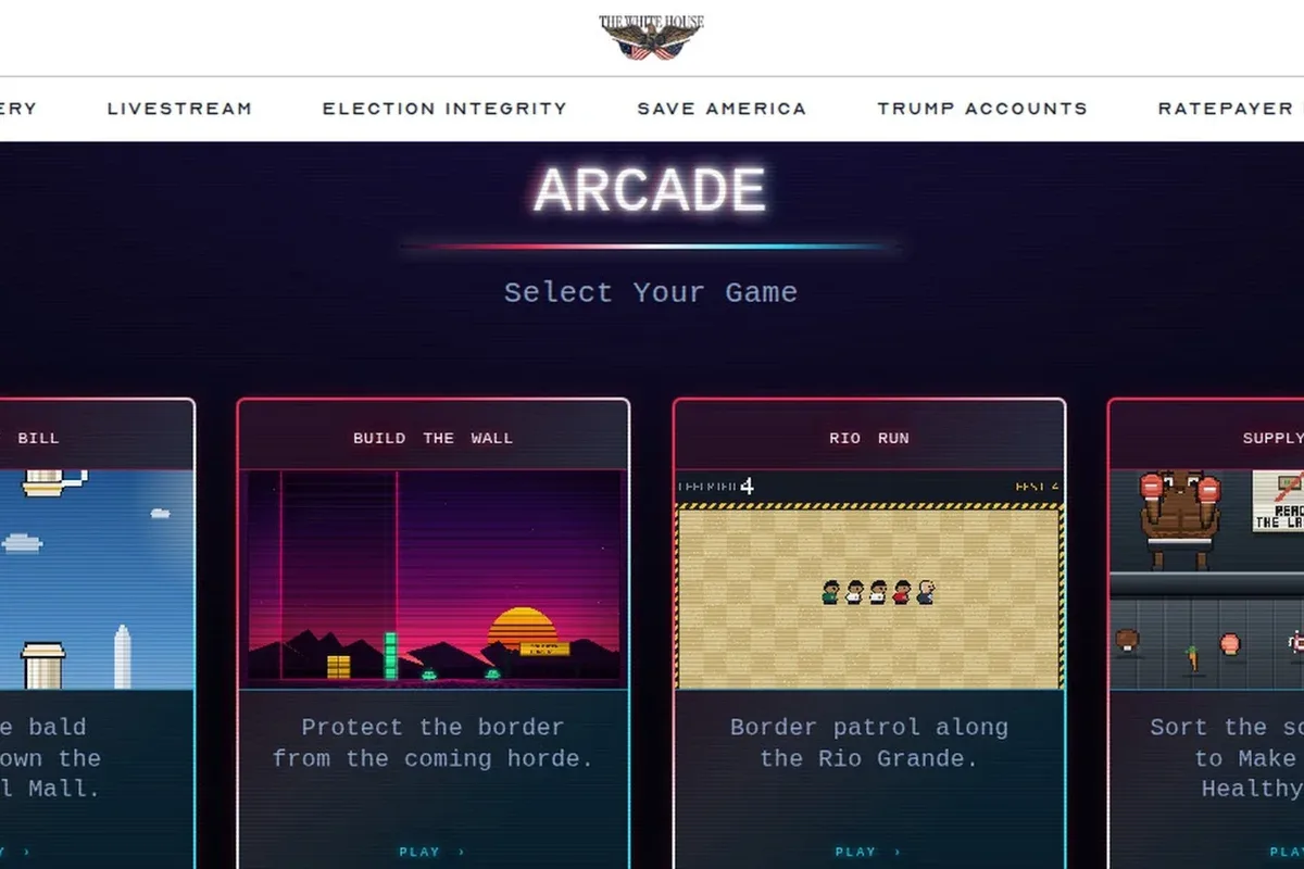 Casa Branca lança jogos sobre fronteiras, e Tetris nega envolvimento