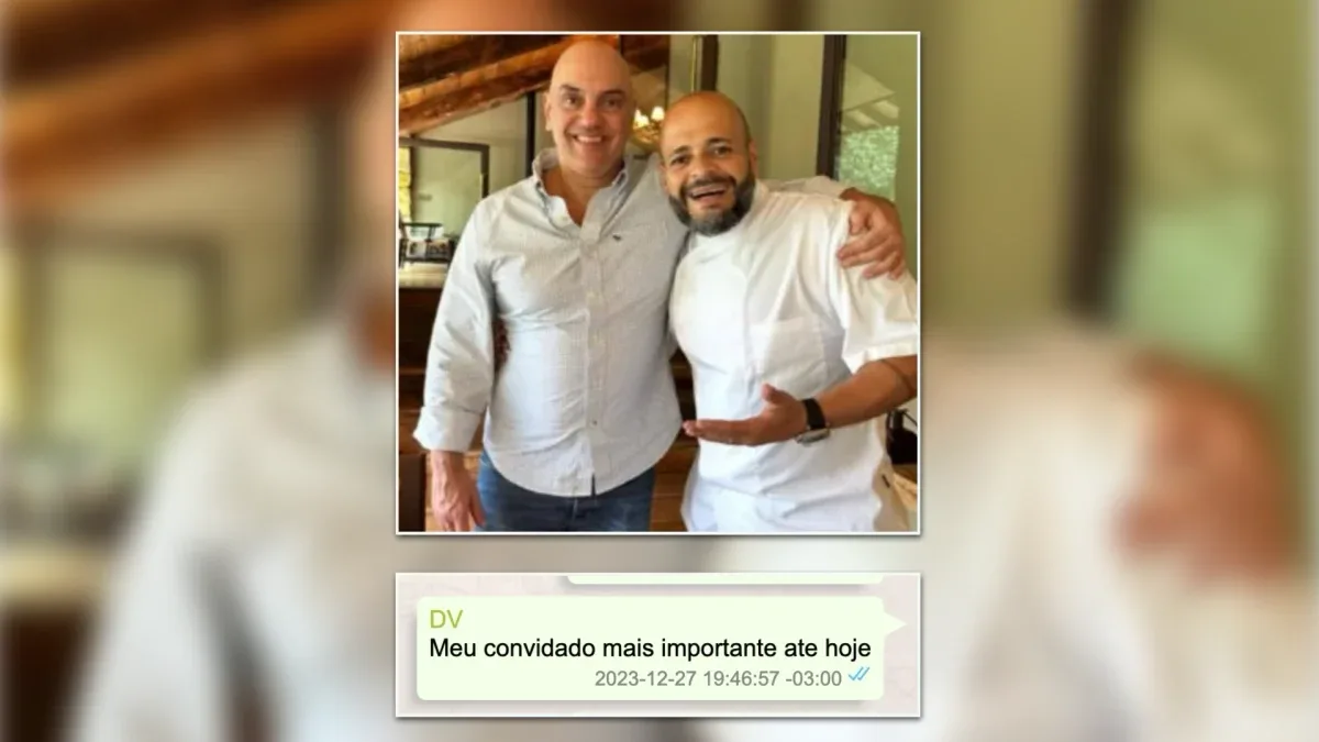 Mensagens mostram orientações de Vorcaro para almoço com Moraes