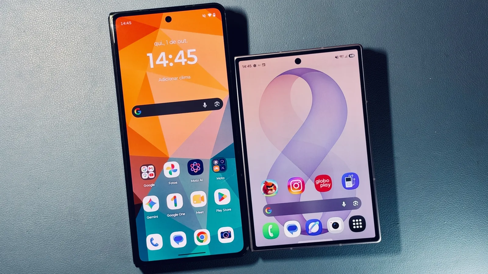 Dobráveis testados: Galaxy Z Fold8 leva vantagem no tamanho, e Razr Fold na produtividade