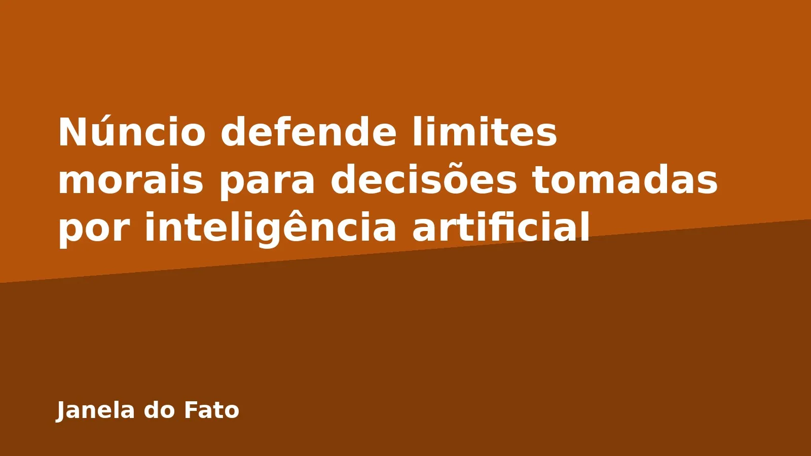Núncio defende limites morais para decisões tomadas por inteligência artificial