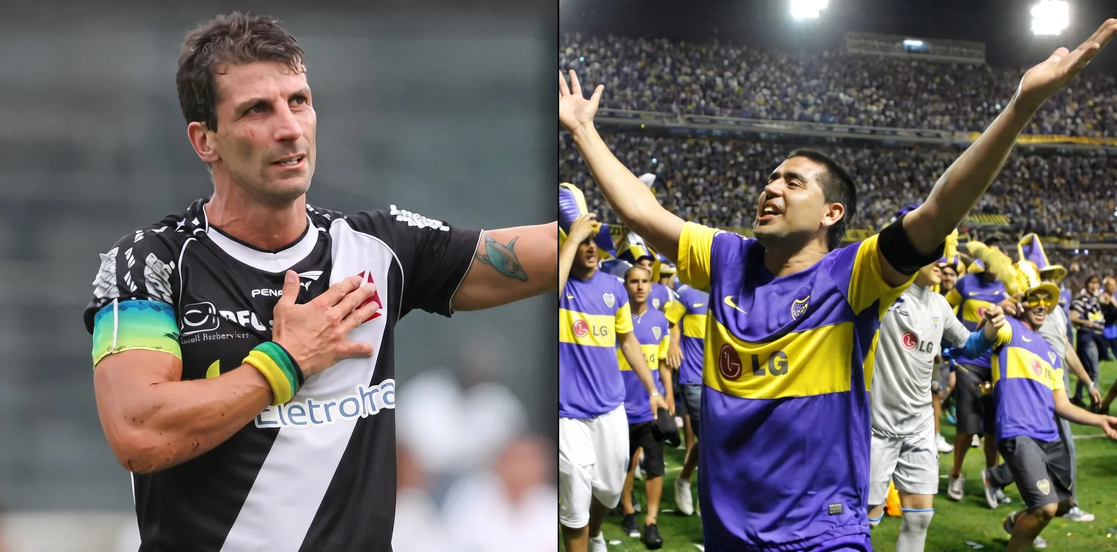 Vasco e Boca reeditam duelo de ídolos agora na gestão dos clubes