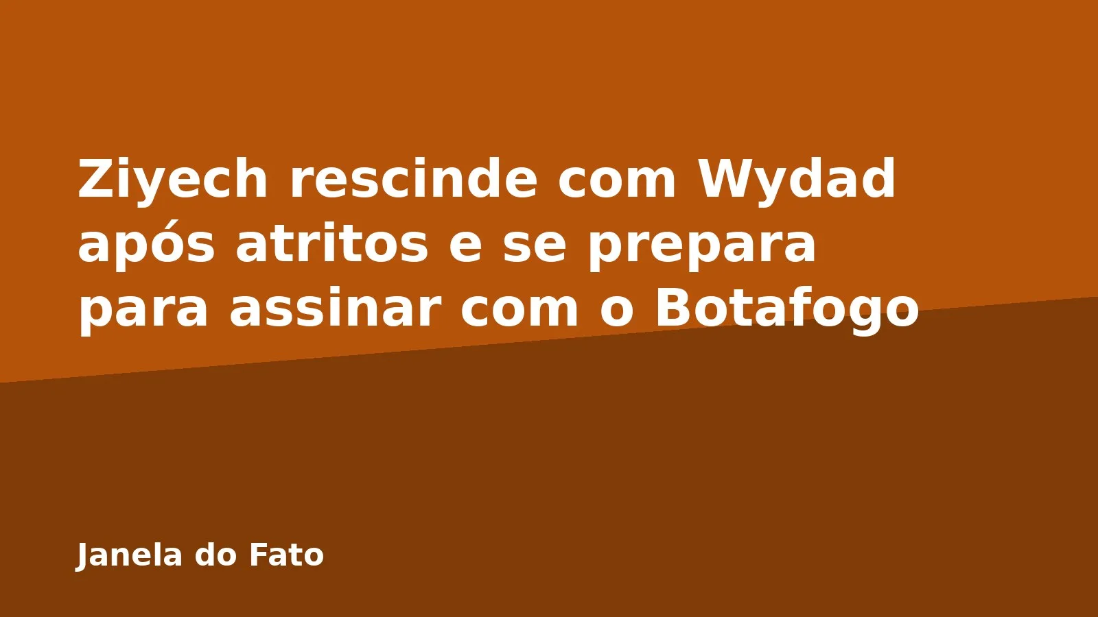 Ziyech rescinde com Wydad após atritos e se prepara para assinar com o Botafogo