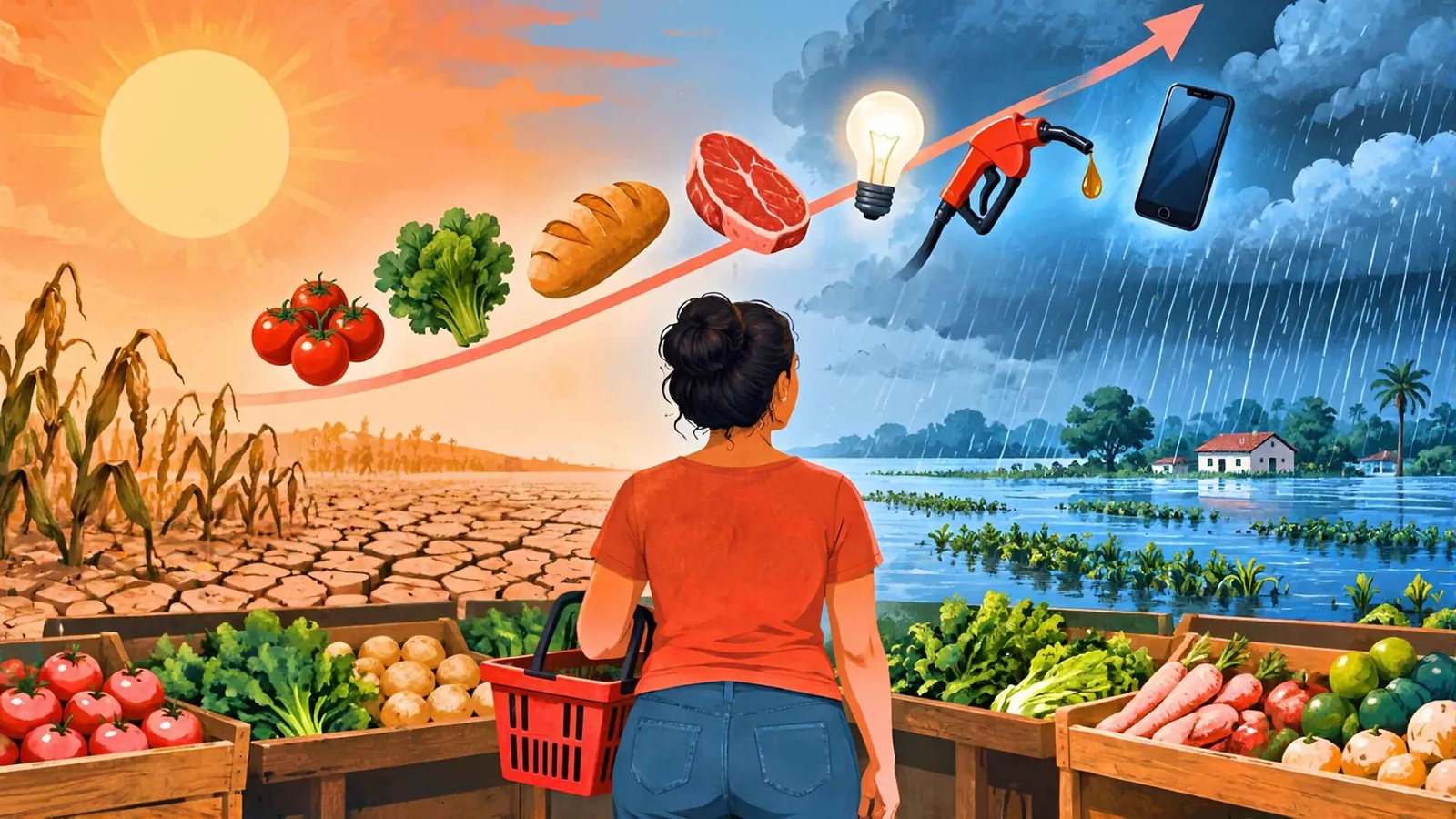 Secas e chuvas irregulares podem encarecer alimentos e produtos no Brasil