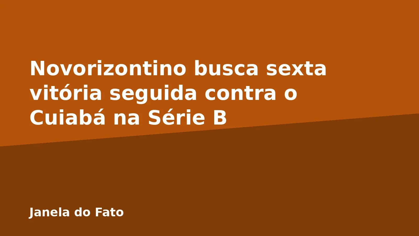 Novorizontino busca sexta vitória seguida contra o Cuiabá na Série B