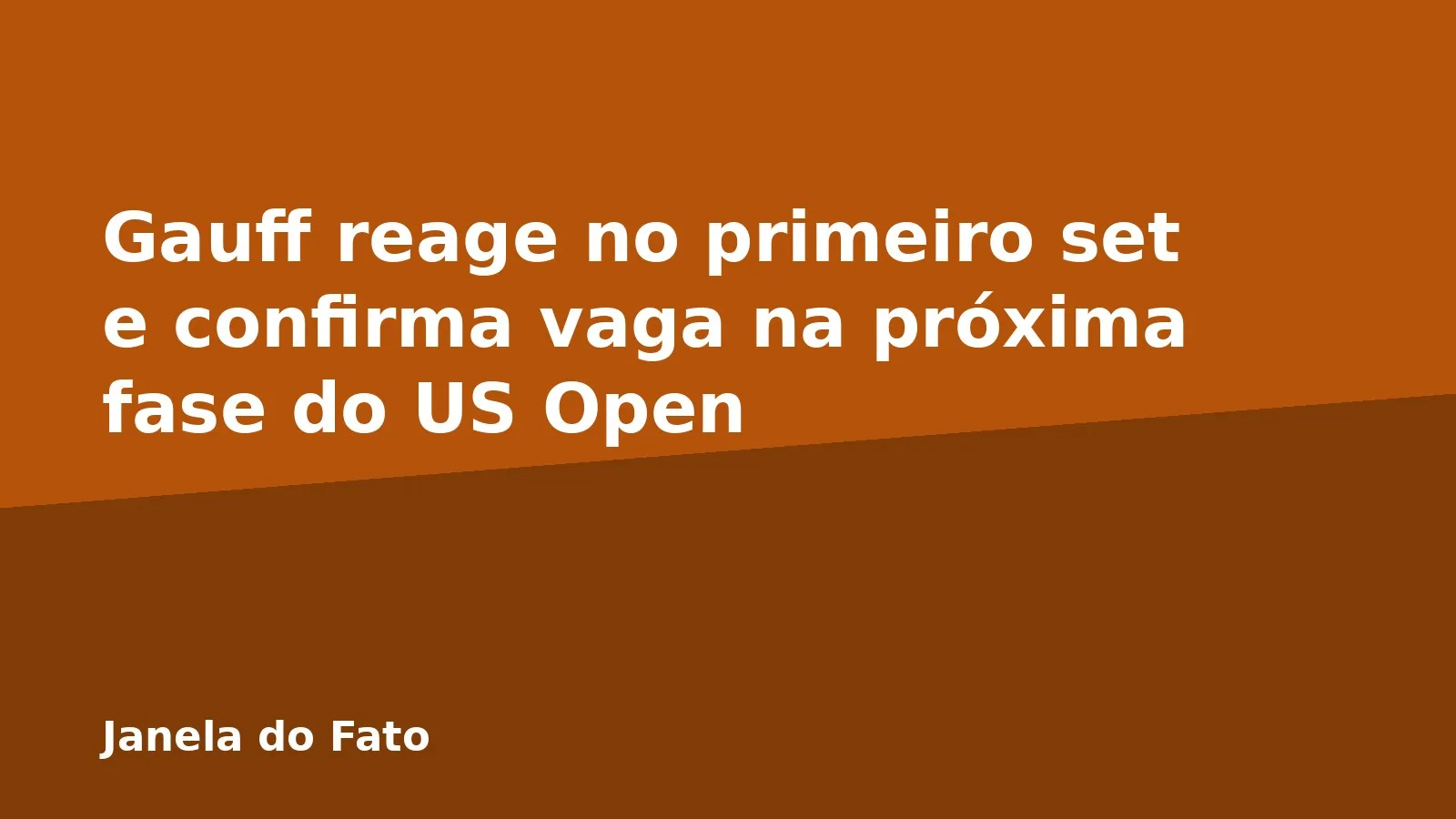 Gauff reage no primeiro set e confirma vaga na próxima fase do US Open
