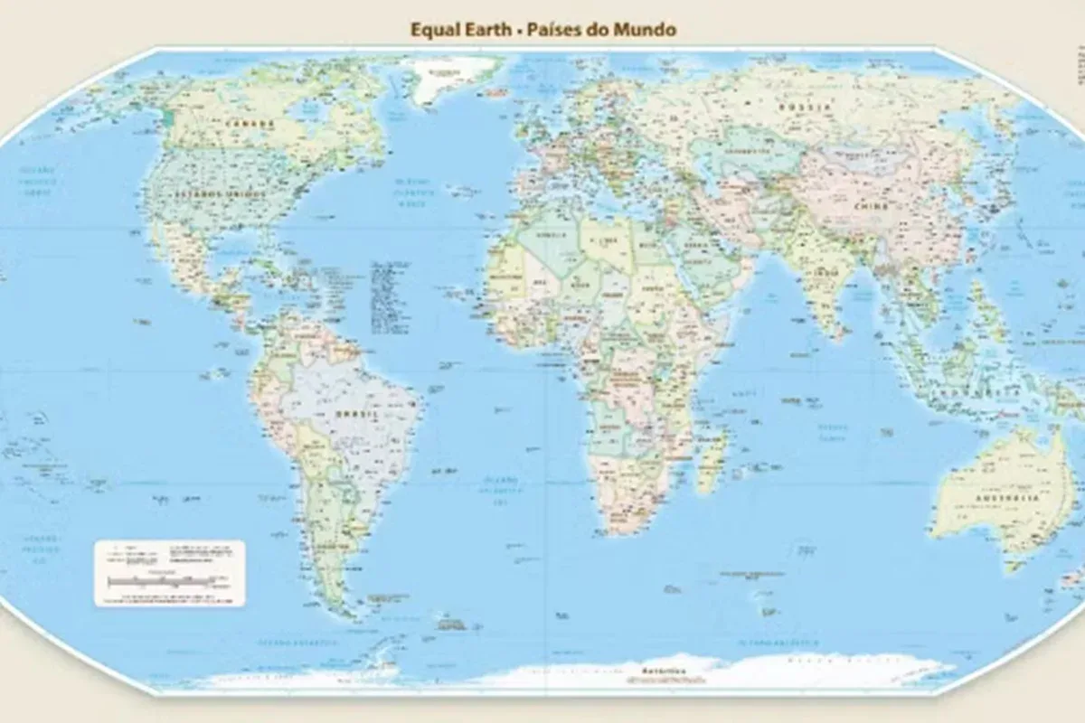 Novo mapa aprovado pela ONU corrige proporções atribuídas à África
