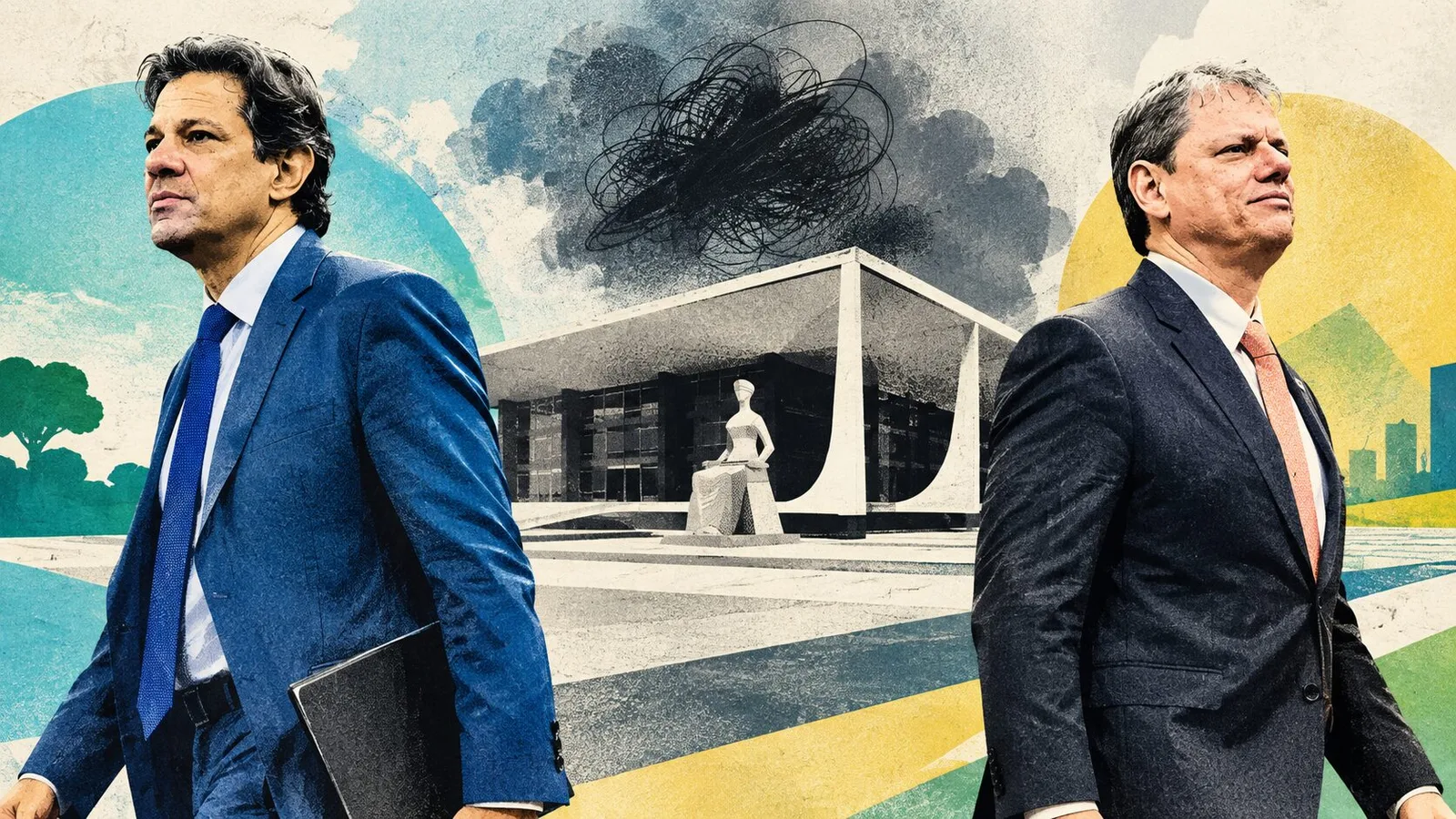 Tarcísio e Haddad adotam cautela diante da crise no STF