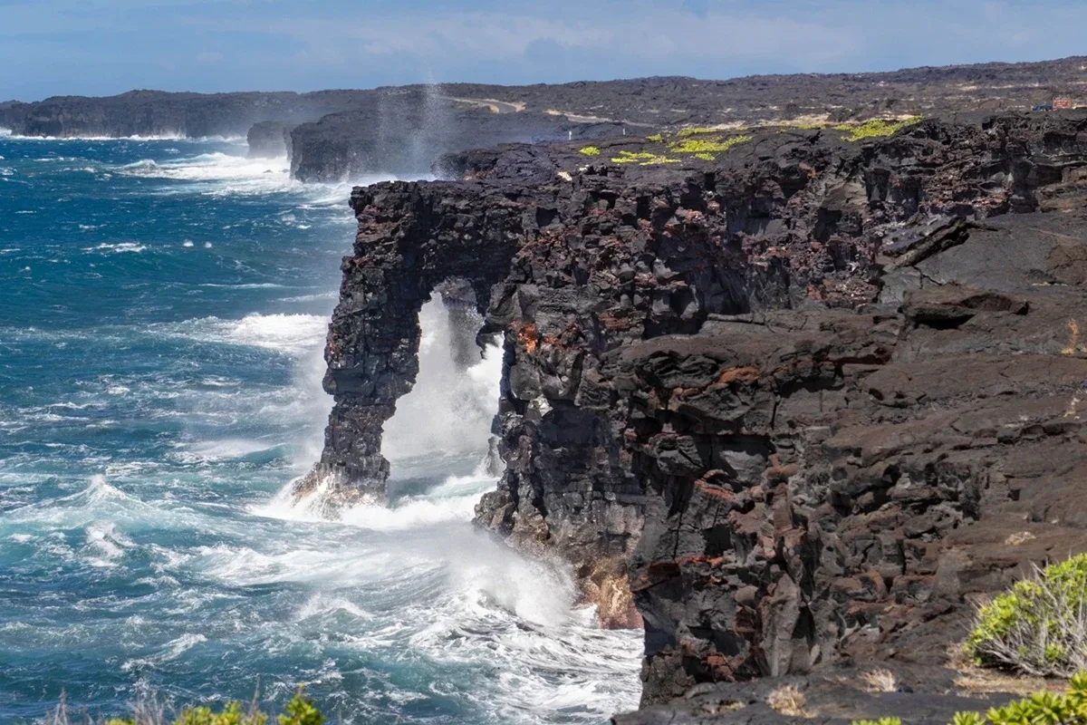 Arco Marinho de Hōlei desaba após tempestade no Havaí