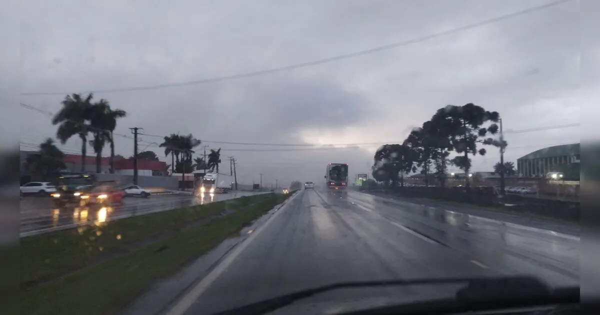 Frente fria derruba temperaturas no Paraná, e Apucarana pode ter chuva