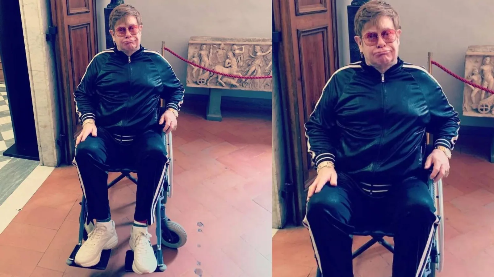 Elton John deixa o Brasil em cadeira de rodas após show no Rock in Rio