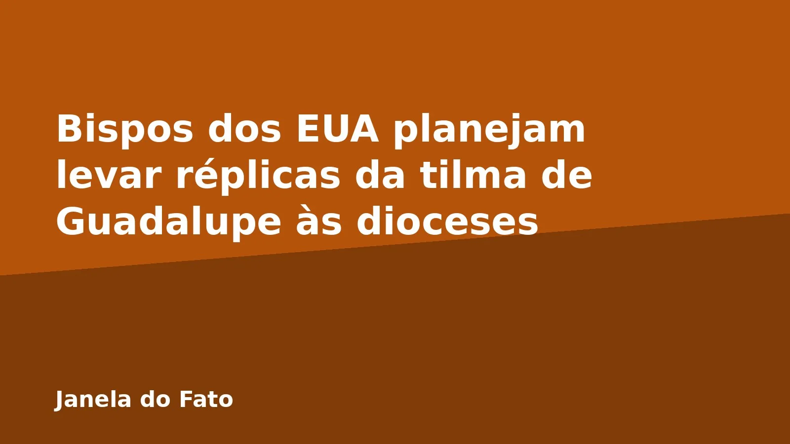 Bispos dos EUA planejam levar réplicas da tilma de Guadalupe às dioceses