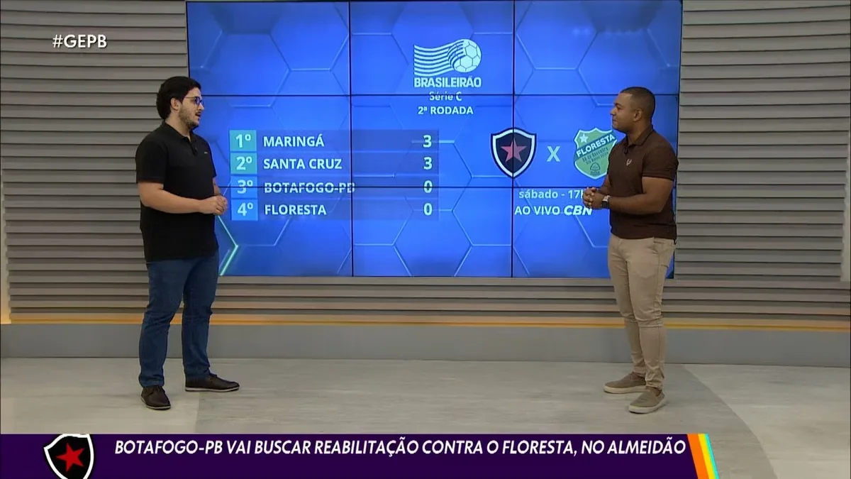 Botafogo-PB enfrenta Floresta com baixas no meio e na defesa