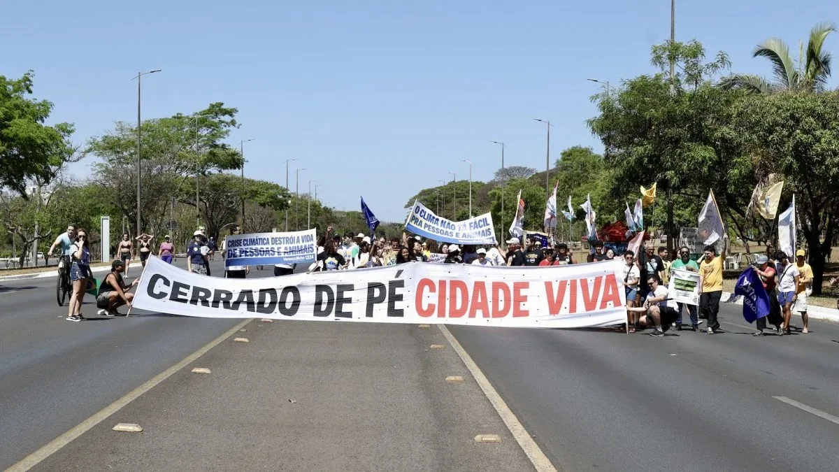 Rede Cerrado leva campanha eleitoral à Marcha pelo Clima em Brasília