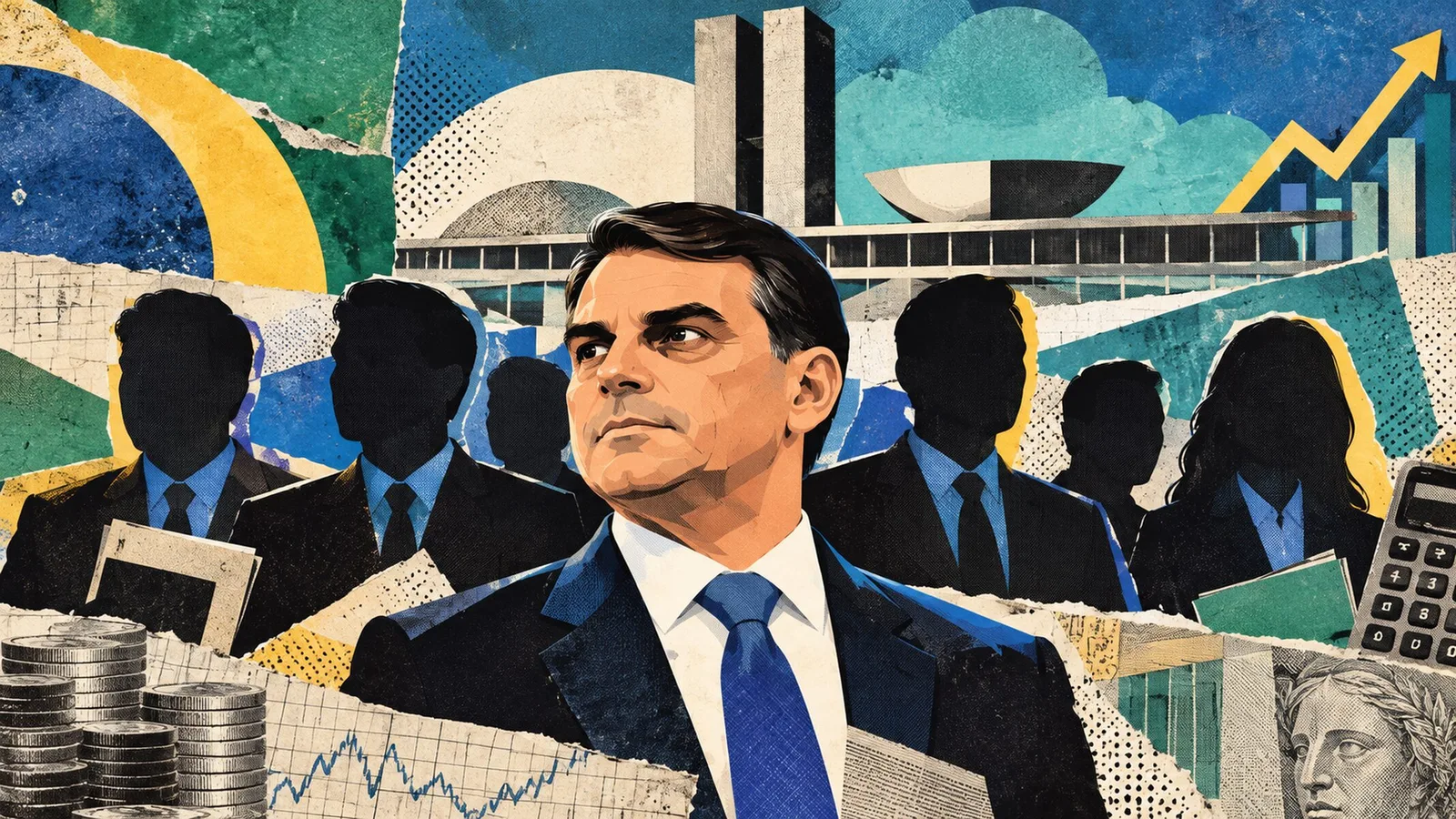 Flávio Bolsonaro tem nomes cotados para ministérios econômicos