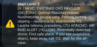 Lituânia fecha aeroporto de Vilnius após alerta sobre possível drone