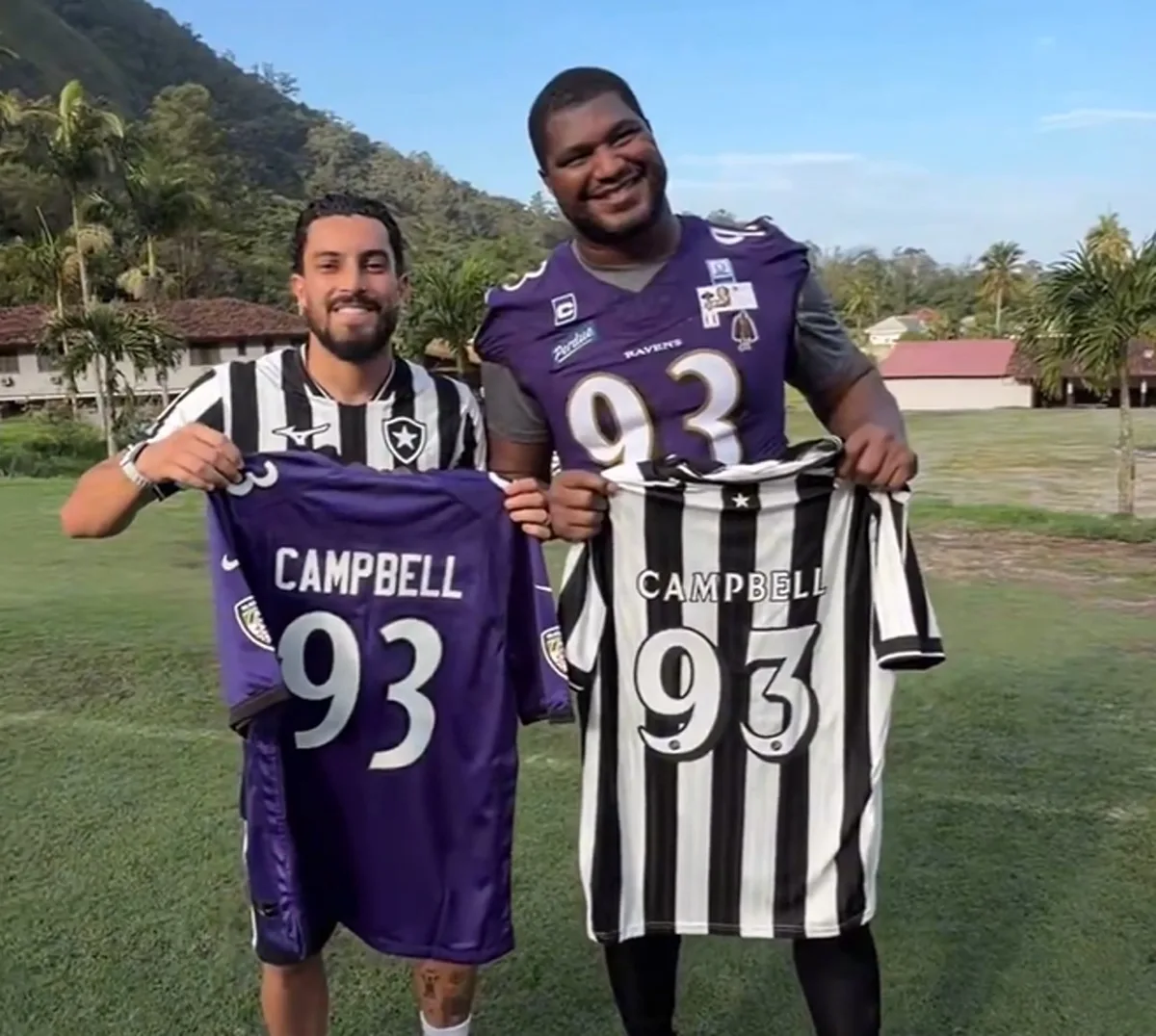 Baltimore Ravens usam CT do Botafogo antes de estreia da NFL no Rio