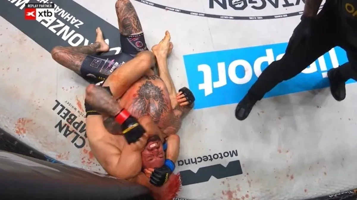 Kozma finaliza Eckerlin no fim do primeiro round no Oktagon 94