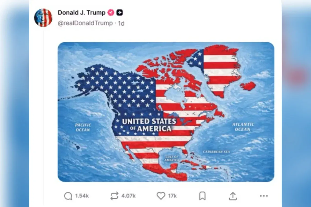 Islândia convoca embaixador dos EUA após mapa publicado por Trump