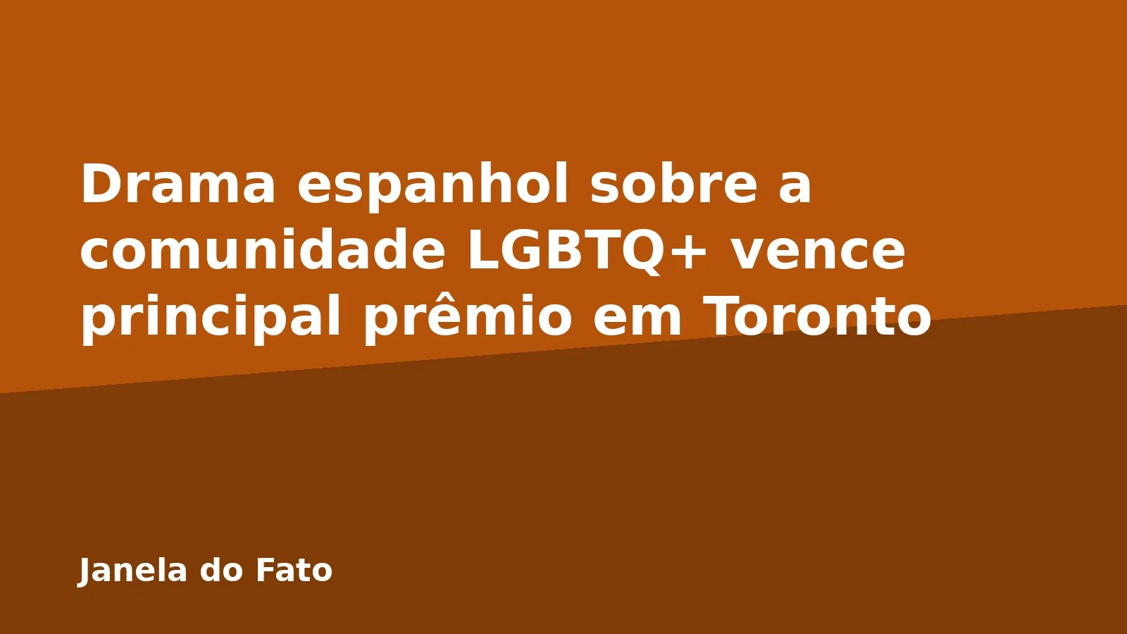 Drama espanhol sobre a comunidade LGBTQ+ vence principal prêmio em Toronto