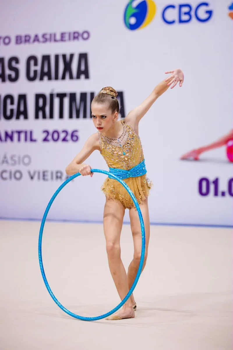 Maria Clara Ferezin vence Brasileiro pré-infantil diante da mãe treinadora